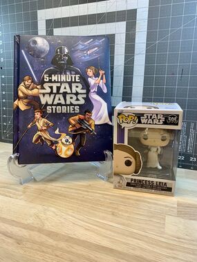 Star Wars 5-Minute Stories Book + Leia Funko Pop – 11 Stories Ages 4–8